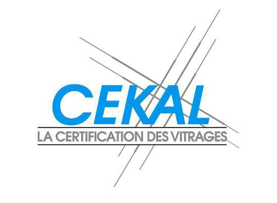 Logo CEKAL certification des vitrages fenêtres